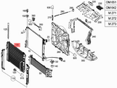 AC Condenser A2045000254 A2045000154 Compatible with MERCEDES-BENZ C-CLASS (W204) & CLS (C218) & E-CLASS (W212) (651 Engine)